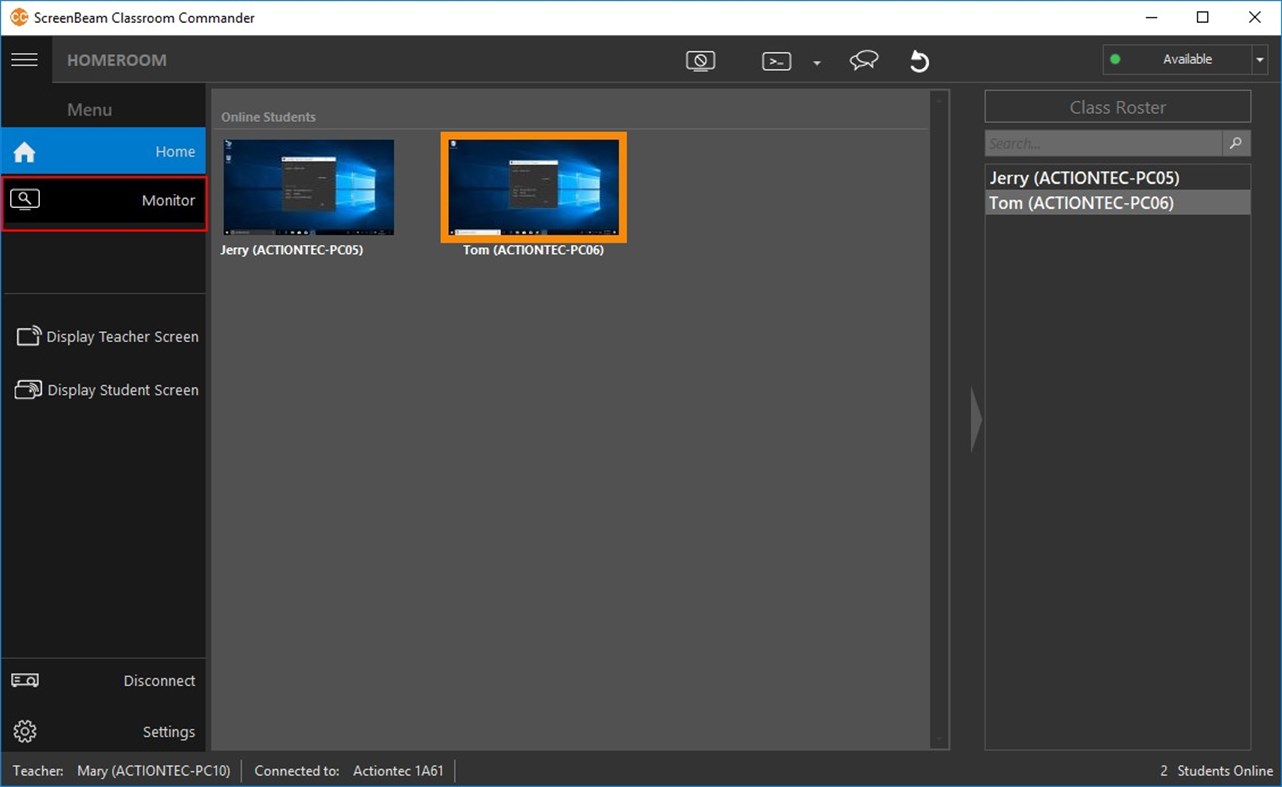 #1. Classroom Commander for Teacher (Windows) Podle: ScreenBeam Inc.