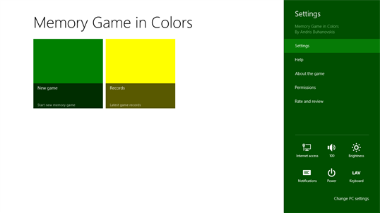 Memory Game in Colors screenshot 1