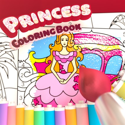 Pretty Princess Coloring Book