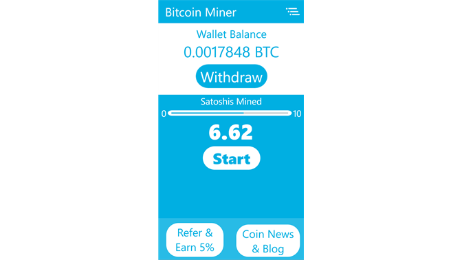 bitcoin mining app for windows phone