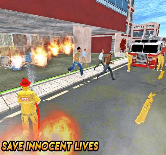 FireFighter 911 Rescue Hero 3D screenshot 4