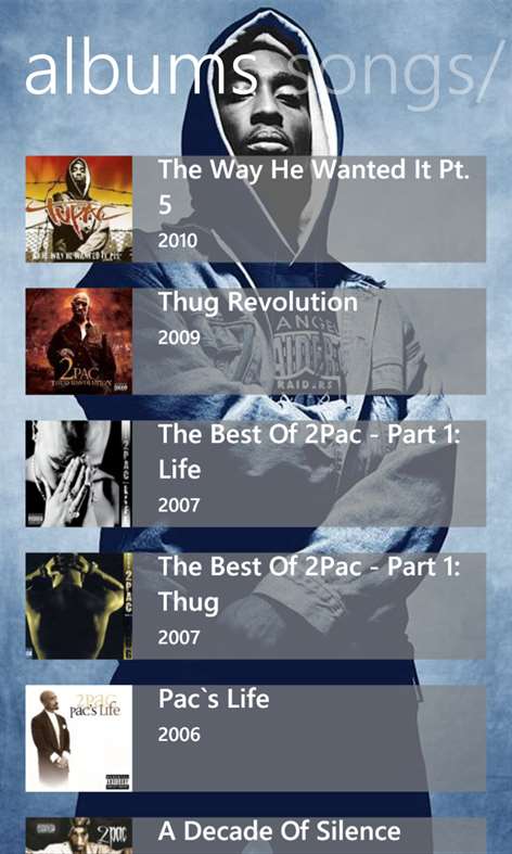 2Pac Music Screenshots 2