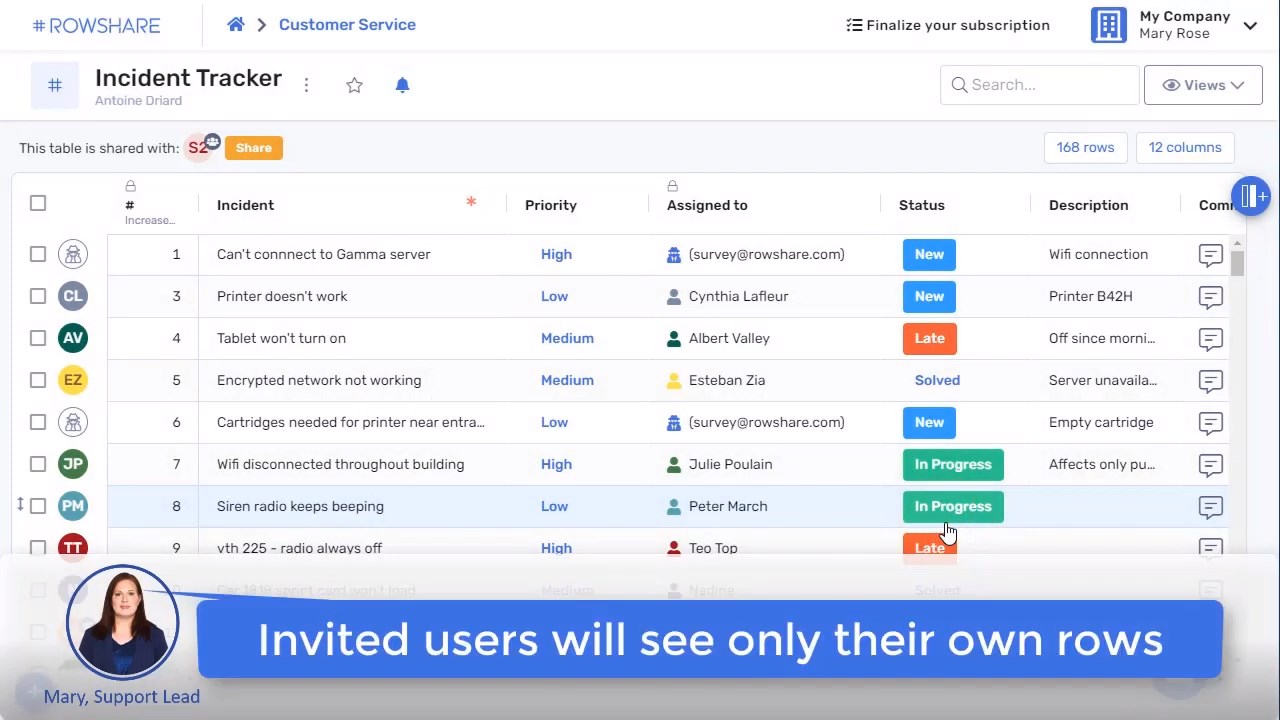 Snapshot 1 of RowShare