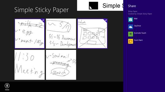 Simple Sticky Paper screenshot 3