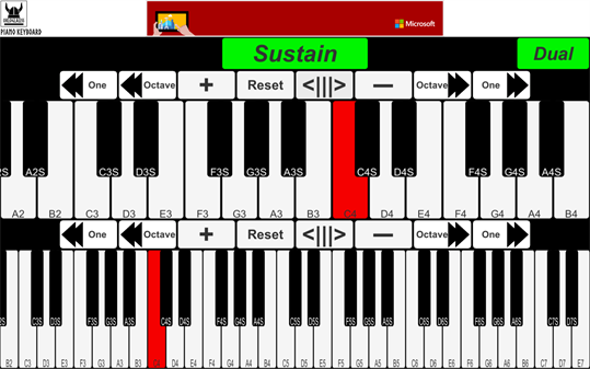 PianoKeyboard screenshot 2