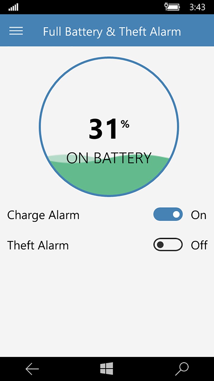 Full Battery & Theft Alarm for Windows 10