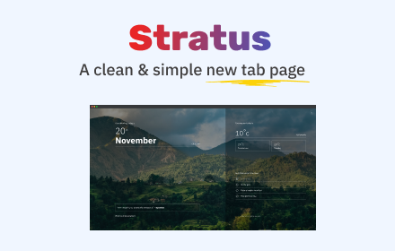 Stratus - New Tab page small promo image