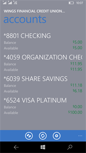 Wings Financial screenshot 2