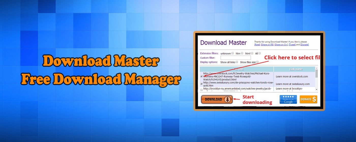 Download Master - Free Download Manager marquee promo image