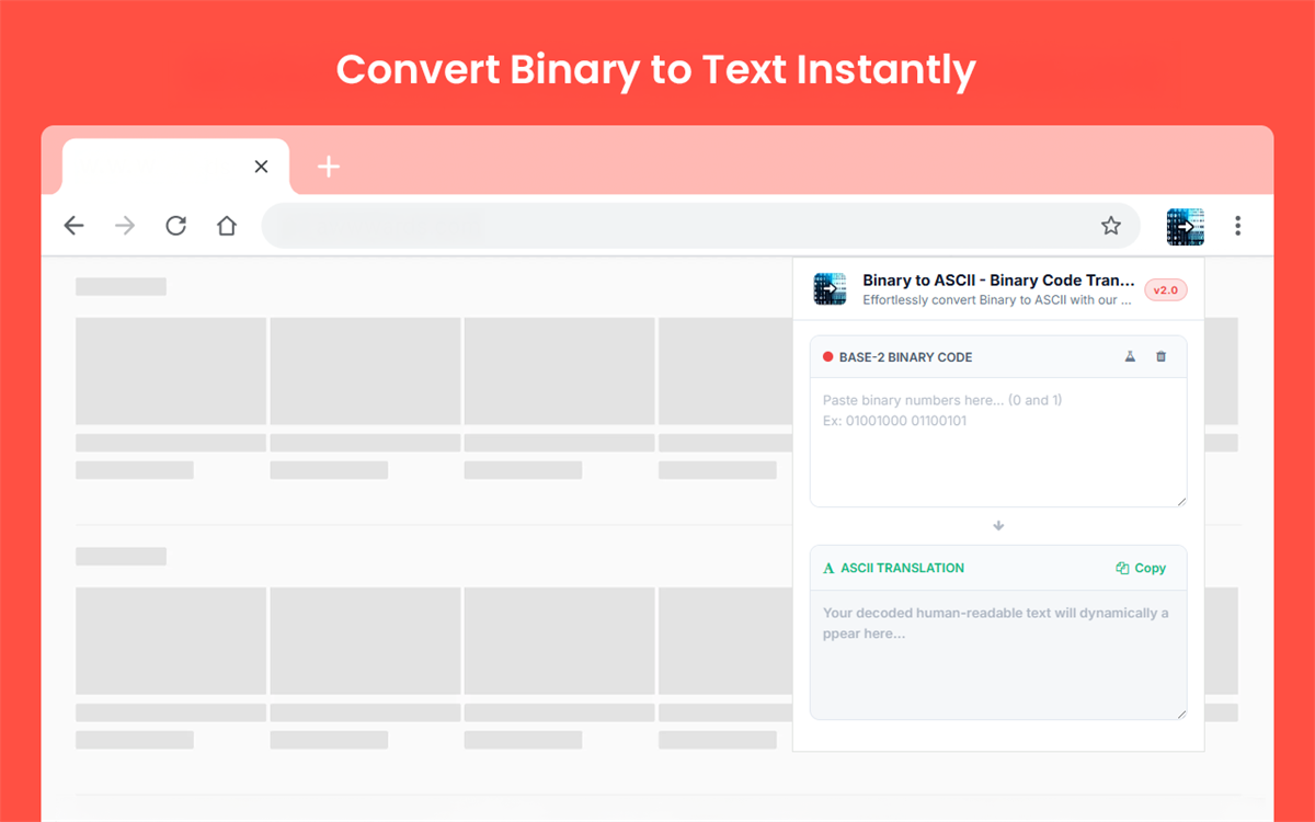 Binary to ASCII - Binary Code Translator