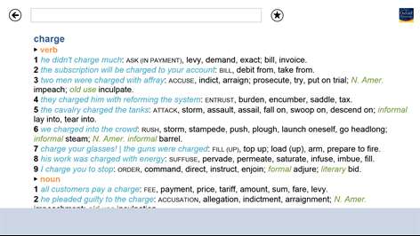 Concise Oxford Thesaurus Screenshots 2