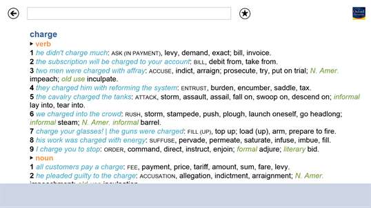 Concise Oxford Thesaurus screenshot 2