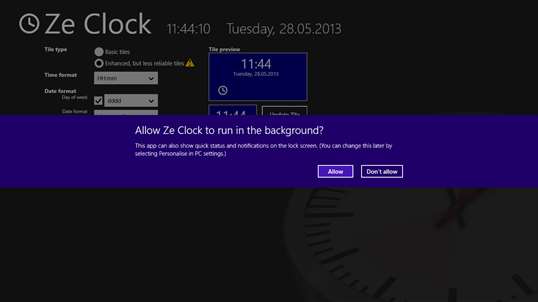 Ze Clock screenshot 2