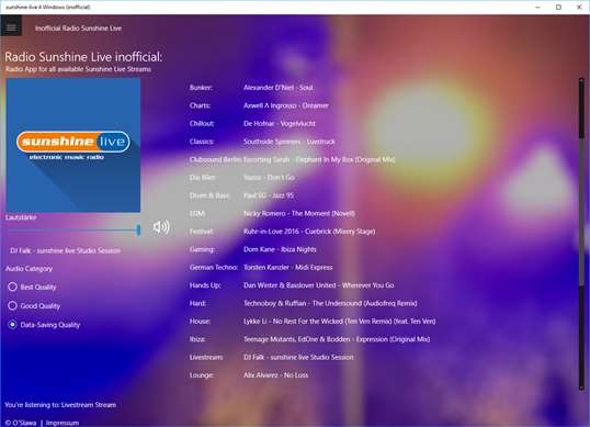 sunshine-live 4 Windows (inofficial) screenshot 2
