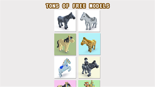 Horse 3D Color by Number - Voxel Coloring Book screenshot 4