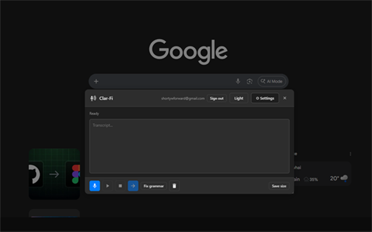 Read Aloud Search Overlay (Dev)