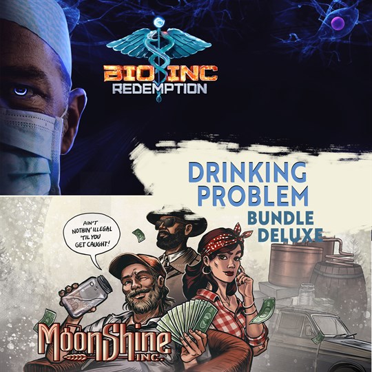 Moonshine Inc. + Bio Inc. Redemption - Drinking Problem Deluxe Bundle for xbox