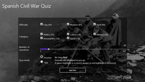 Spanish Civil War Quiz Screenshots 1