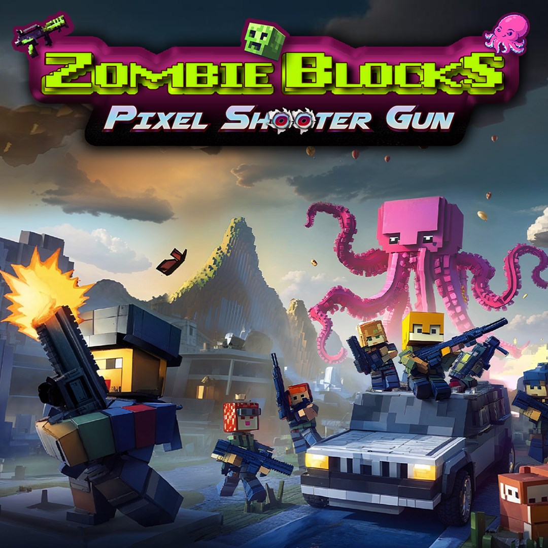 Zombie Blocks: Pixel Shooter Gun