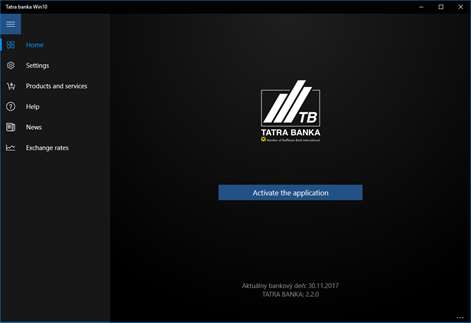 Tatra banka Win10 Screenshots 1