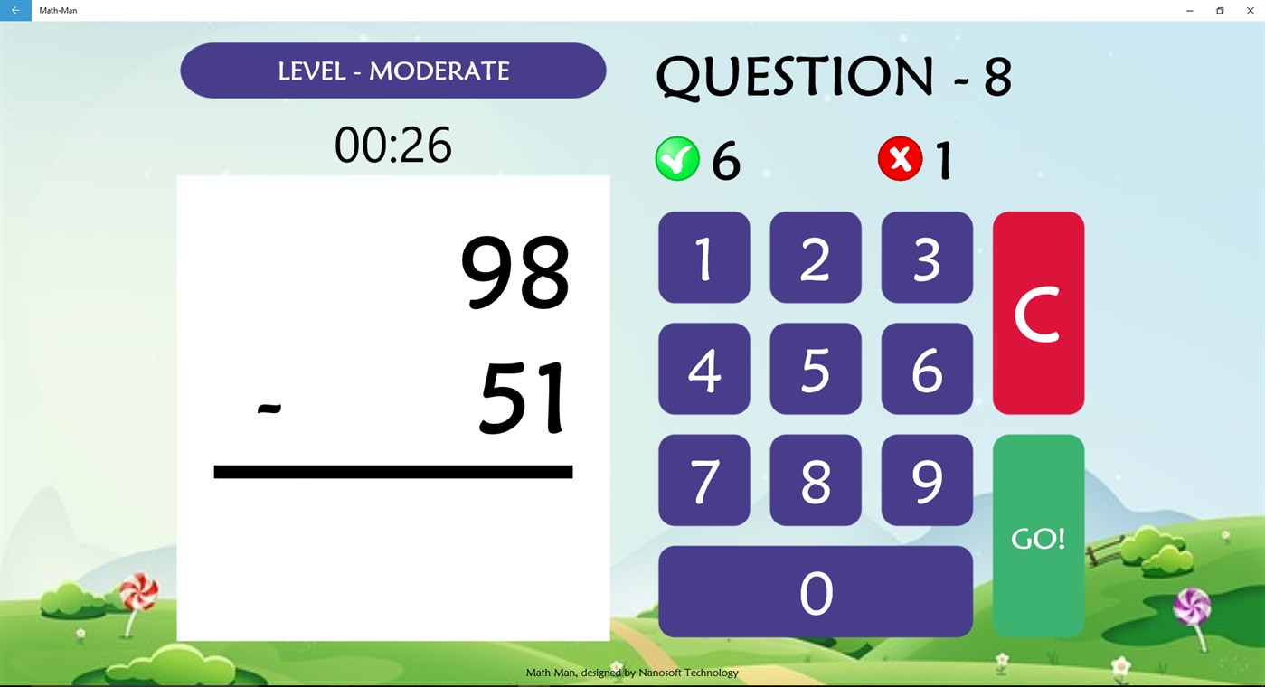 #4. Math-Man (Windows) โดย: nanosoft-india.com