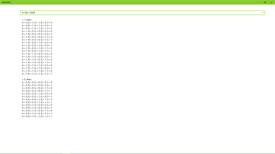 Satisfiability screenshot 5