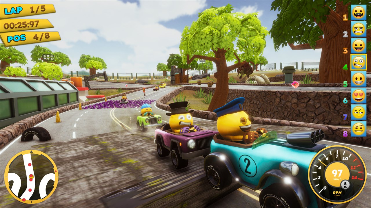emoji Kart Racer screenshot 1