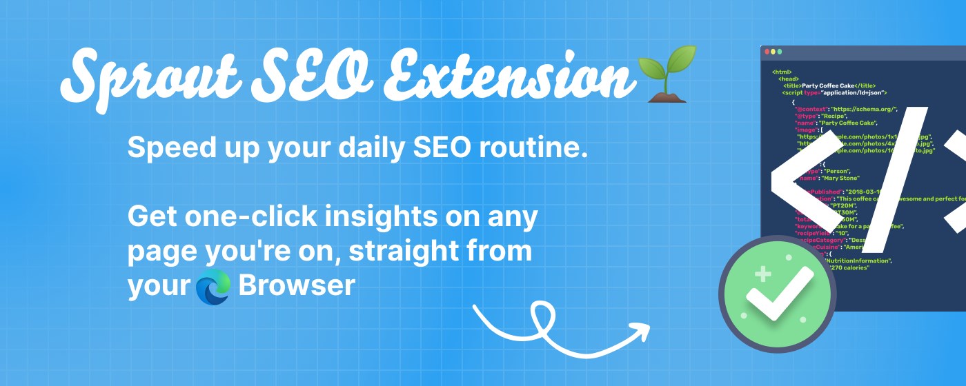 Sprout SEO Extension marquee promo image