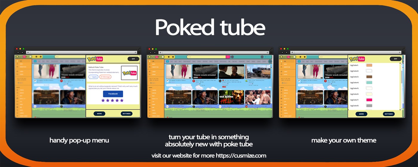 PokeTube Theme for YouTube marquee promo image