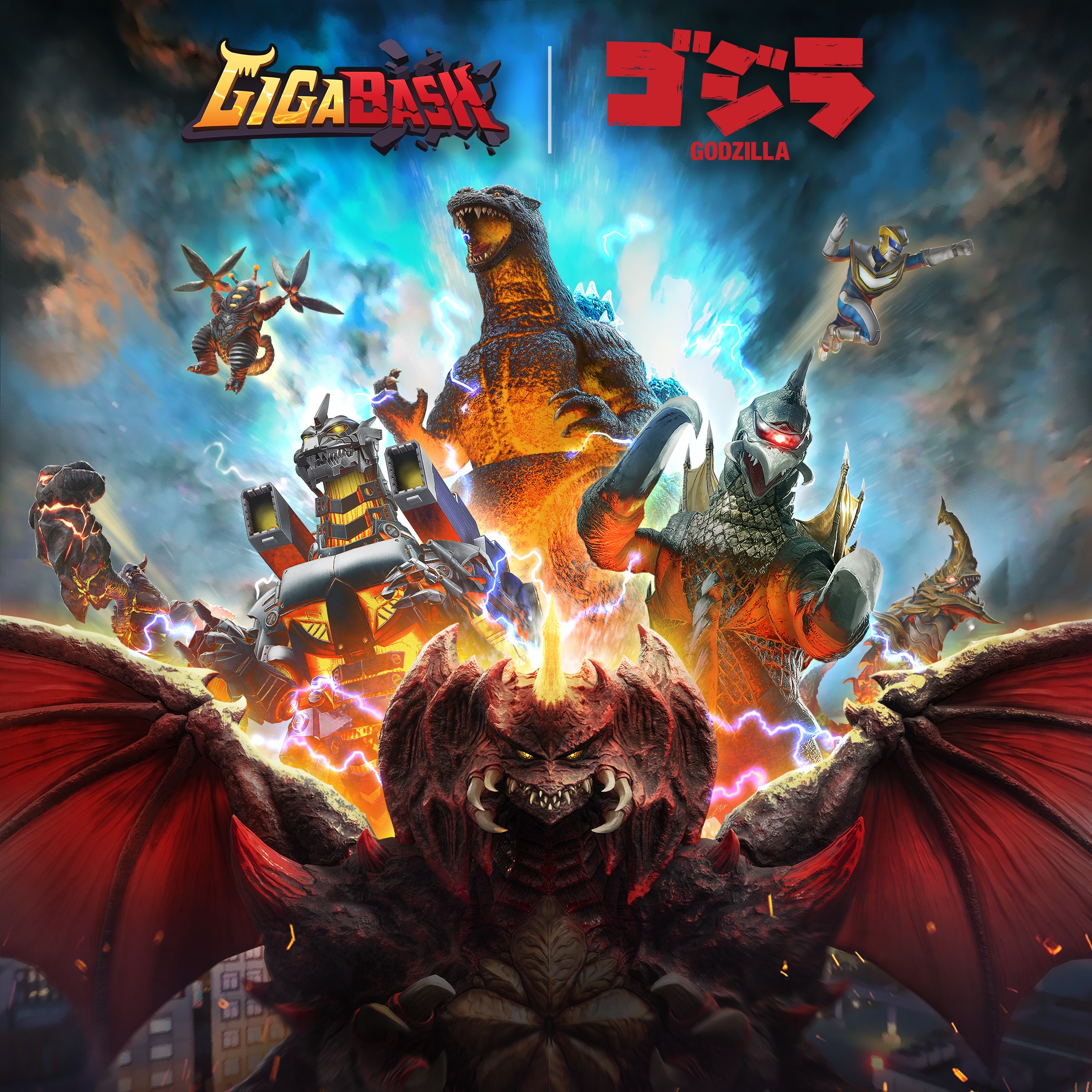 Gigabash Godzilla 4 Kaiju Pack