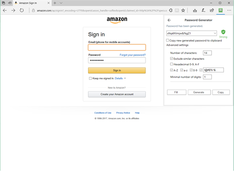 Screenshot: Password Generator