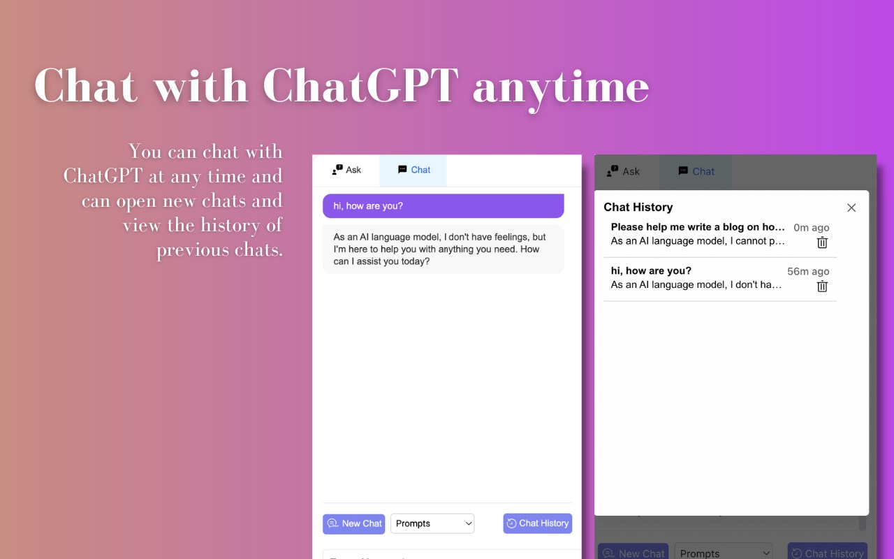 ChatsNow: ChatGPT SideBar(GPT- 4,Vision,Web)