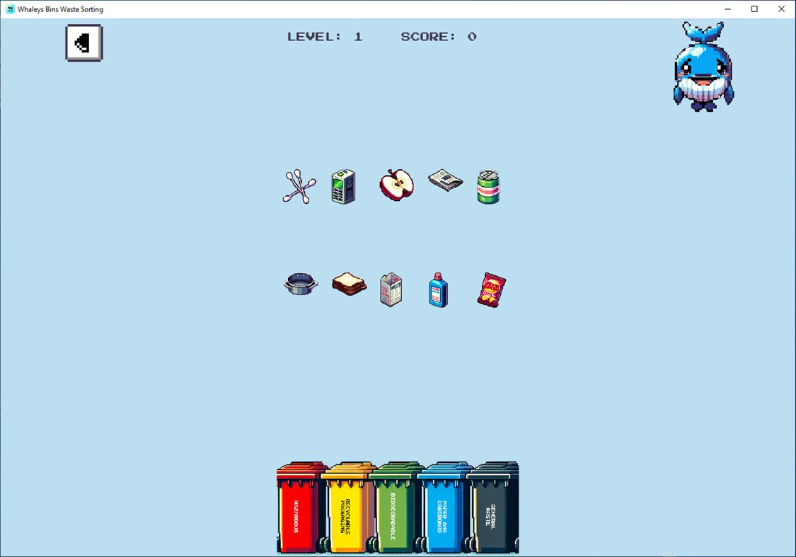 #1. Whaleys Bins Waste Sorting (Windows) Ved: Ivanna Kacevica