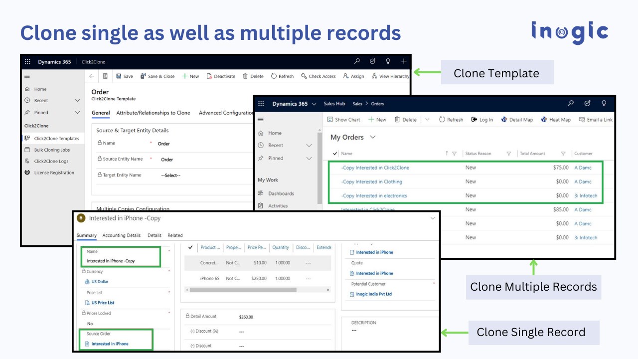 Snapshot 2 of Clone or Copy Bulk Records in Dynamics 365 CRM - Click2Clone