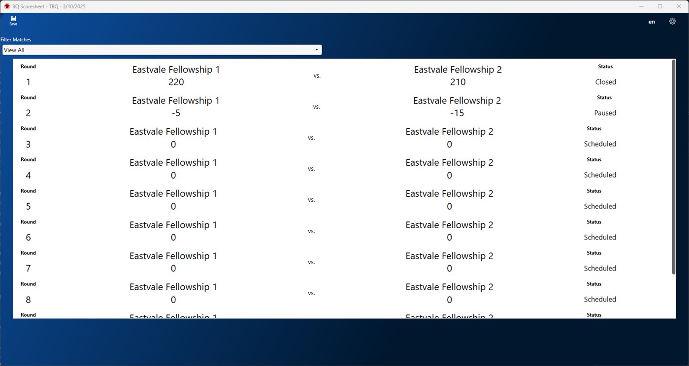 #3. Bible Quiz Scoresheet (Windows) 来自: Dexsoft