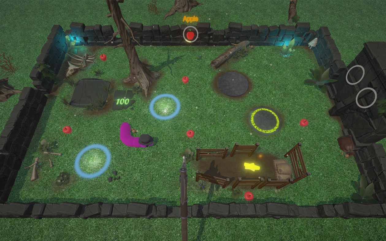 #4. Snakr - Colorful 3D Snake Game (Windows) De: Zomigames