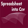 Spreadsheet into CSV file