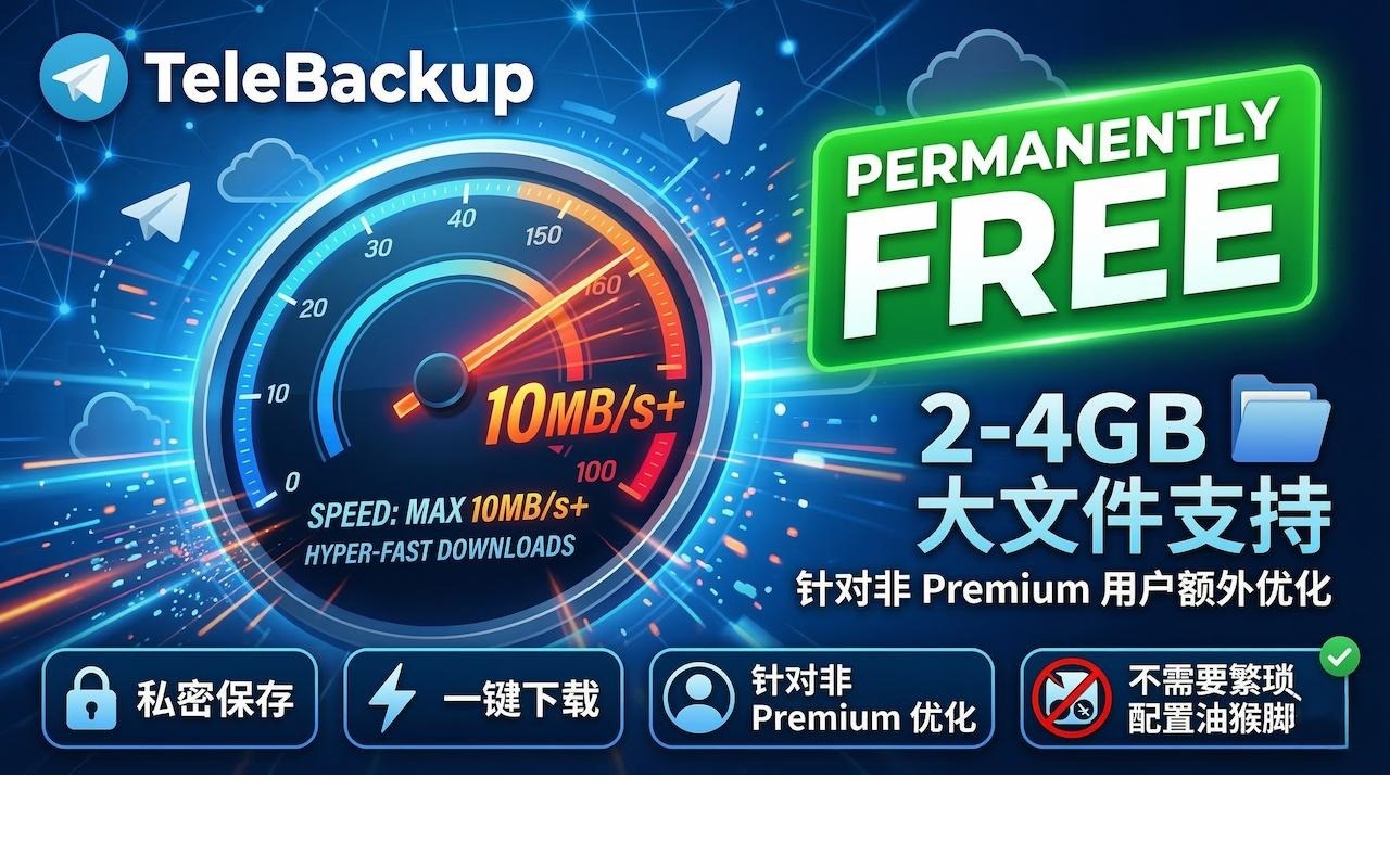 TeleBackup - TG 下载器 | Telegram Downloader 电报多媒体下载工具