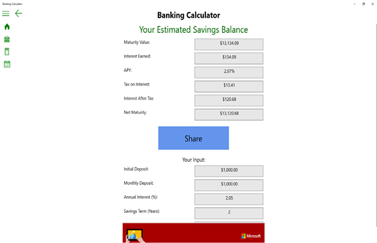 Banking Calculator screenshot 5