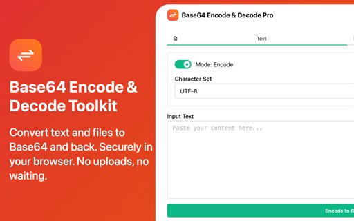Base64 Encode & Decode Pro Stats, Downloads & Safety Check | Chrome-Stats
