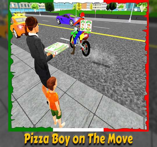 Pizza Moto Bike Delivery 3D screenshot 4