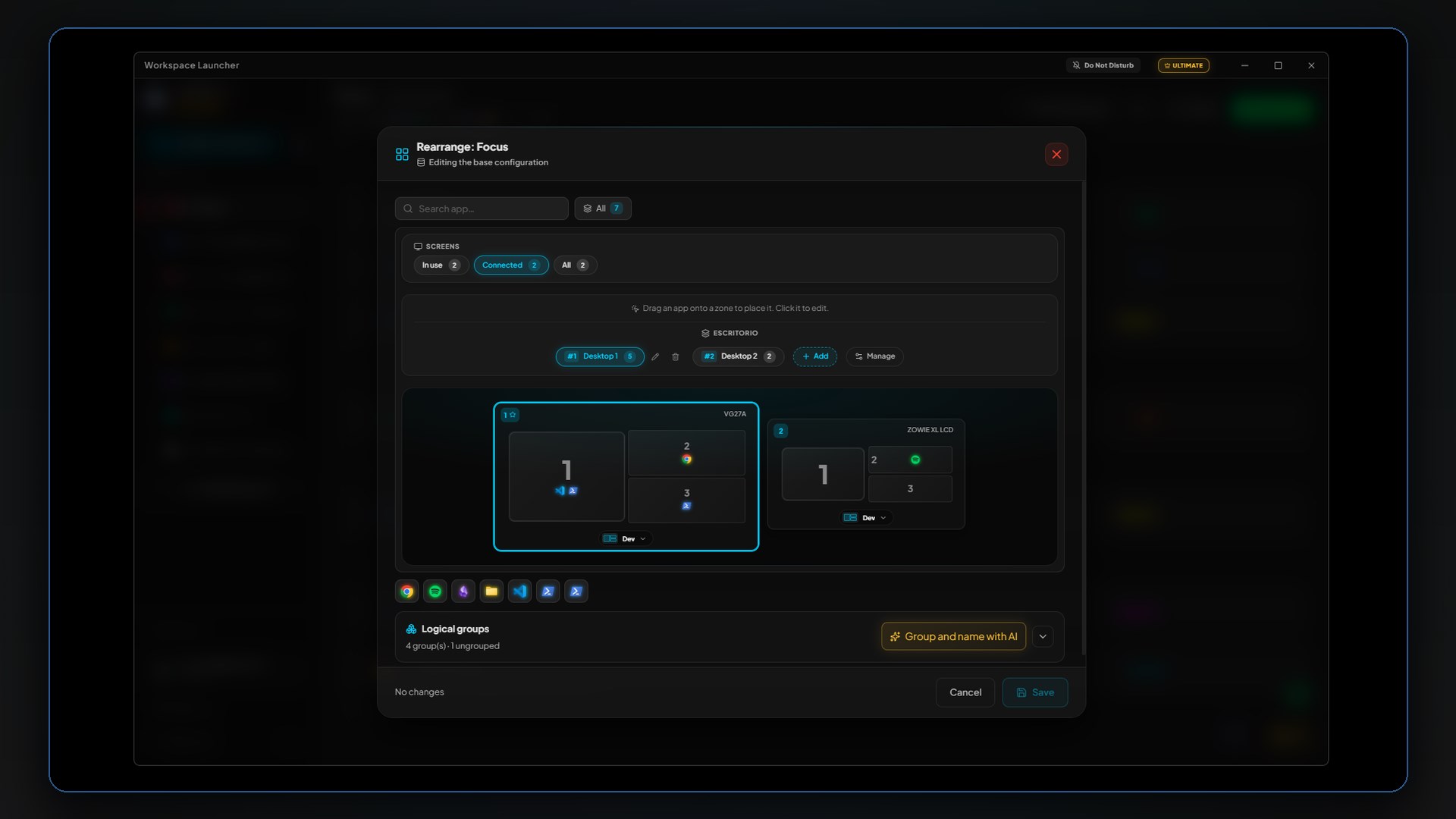 Workspace Launcher Pro screenshot