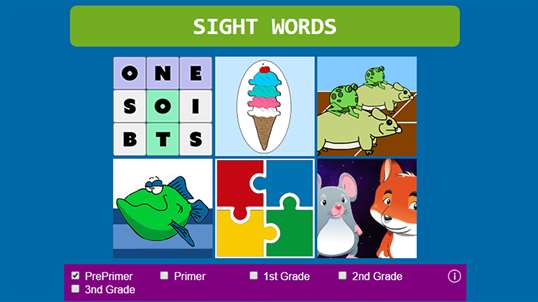 Sight Words - Word Search Game screenshot 1