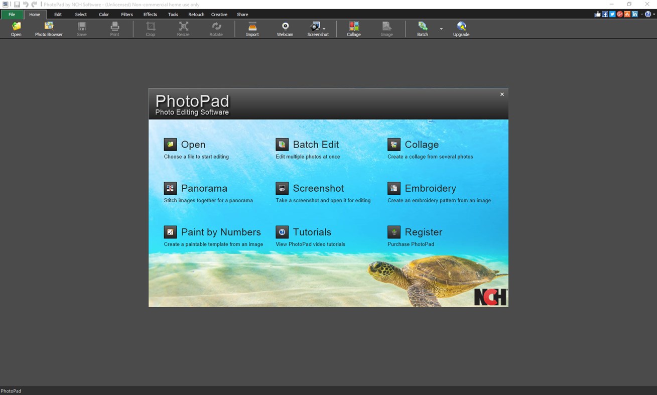 #1. PhotoPad Photo Editor Express Edition (Windows) di: NCH Software