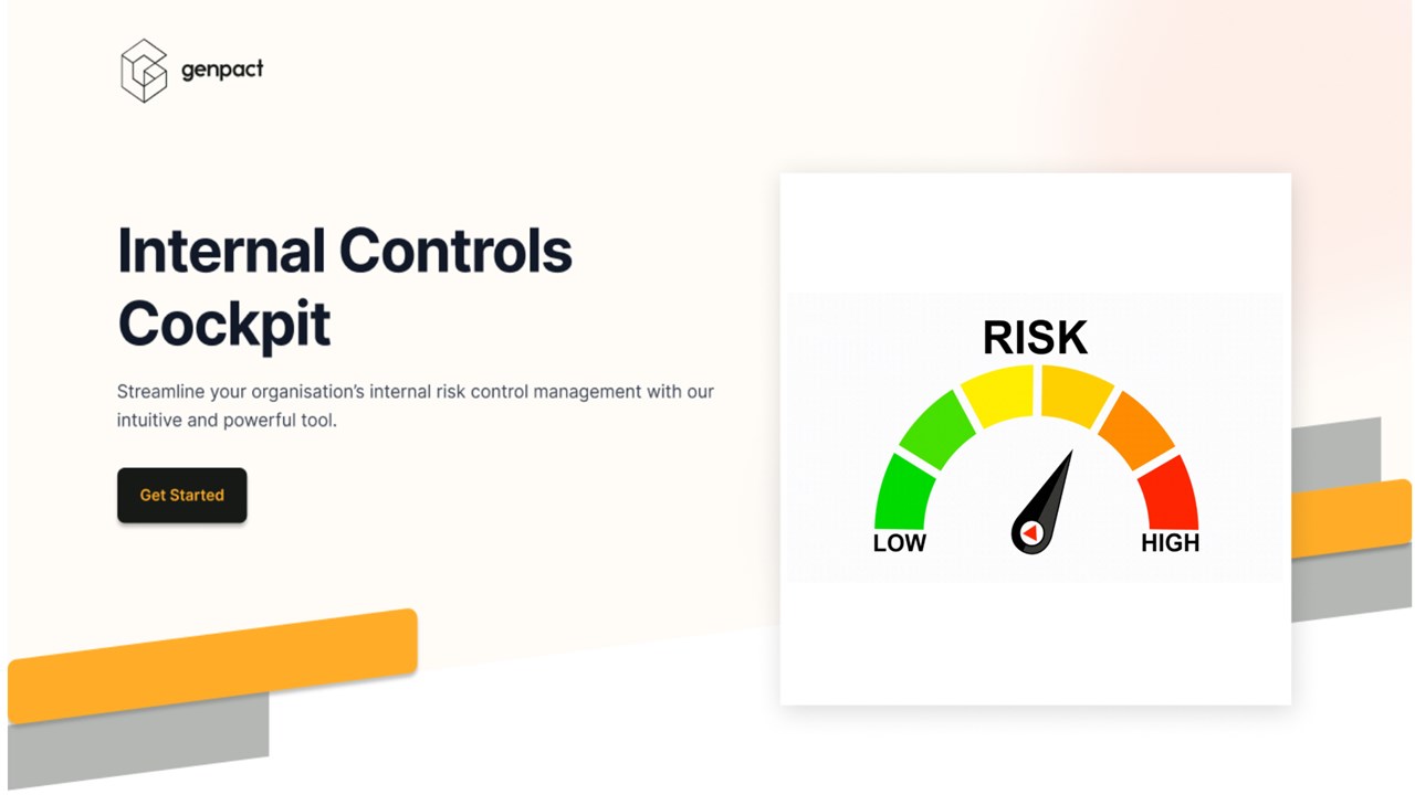 Snapshot 1 of Internal Controls Cockpit for Risk & Compliance