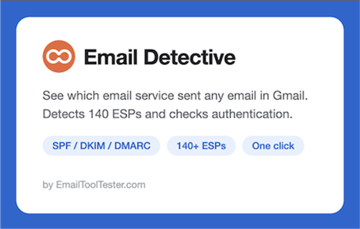 Email Detective for Gmail: Identify ESPs & Check Authentication
