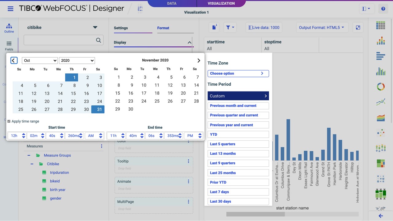Snapshot 4 of TIBCO WebFOCUS