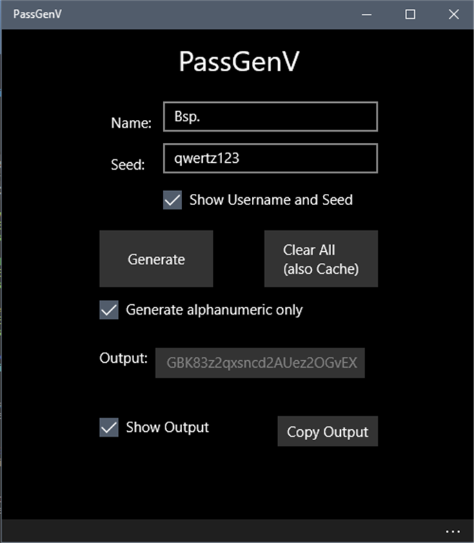 #4. PassGenV (Windows) 由: Vincenz Eigebrecht