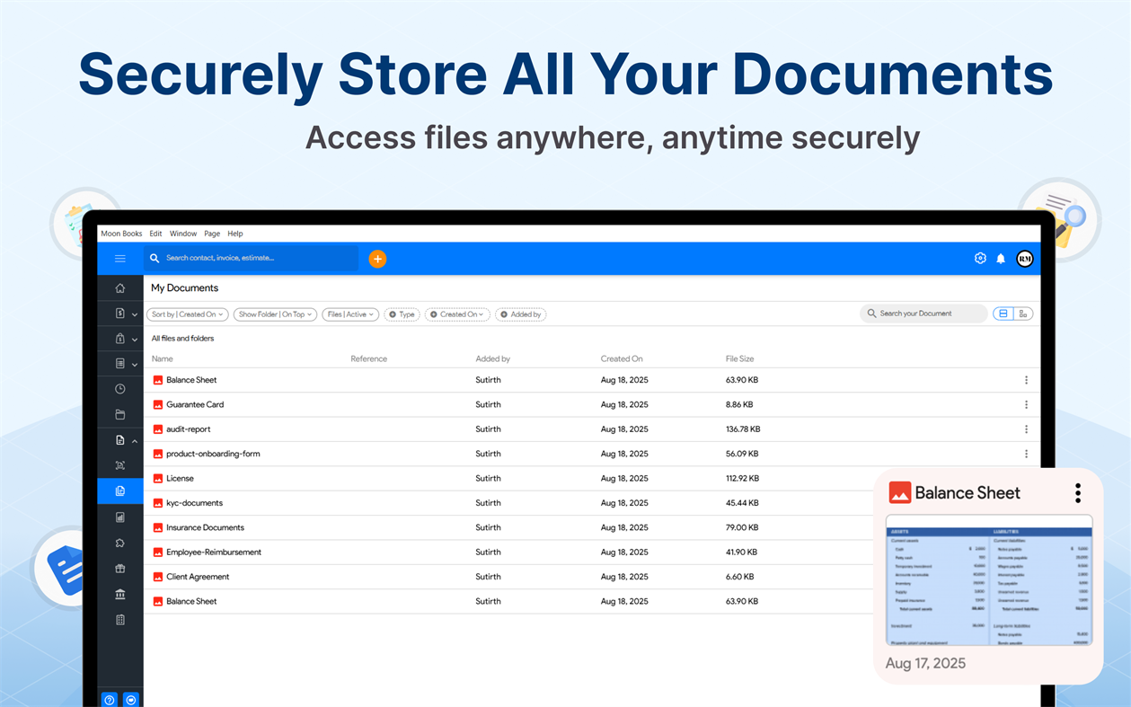 #9. Accounting Software & Bookkeeping By Moon Books (Windows) Podle: Moon Technolabs Pvt. Ltd.