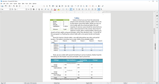 Powerful DOCX Editor screenshot 2